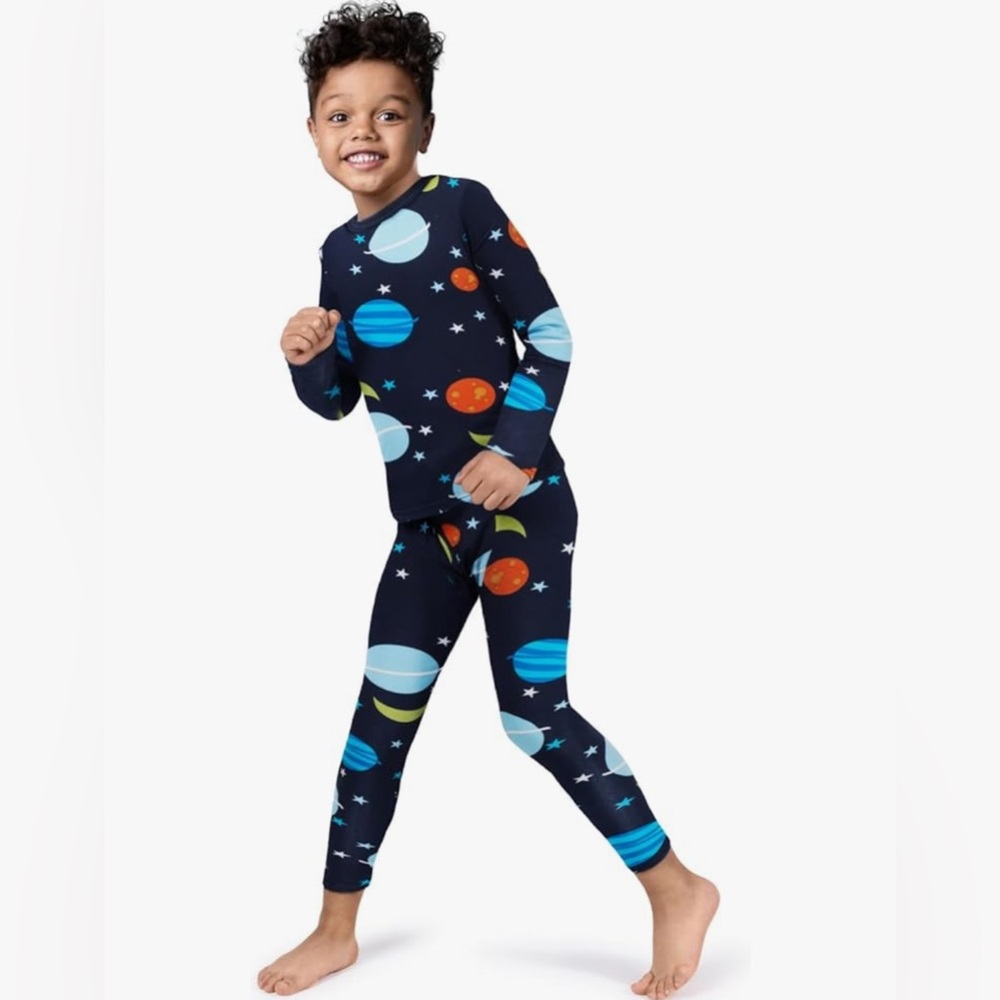 Boys Space Thermal Longjohns